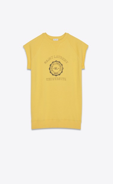 "Saint Laurent university" sleeveless sweatshirt